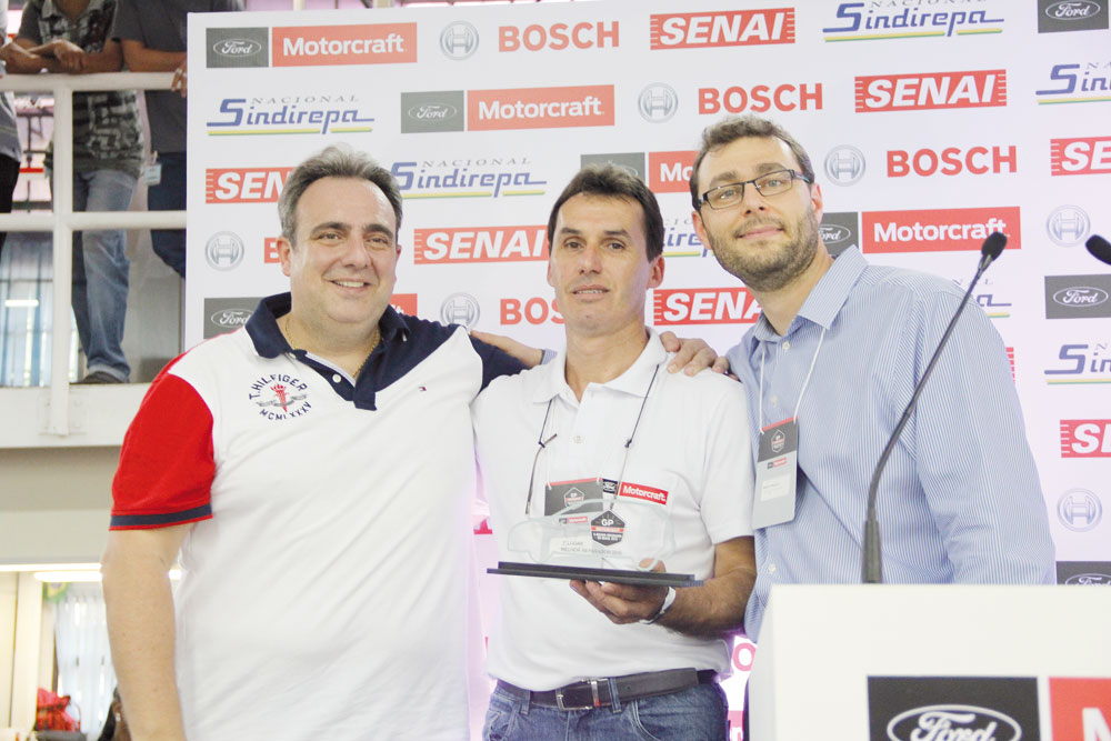 Antonio Fiola (SINDIREPA Nacional), Claudio Carvalho e Rodolfo Possuelo (Ford)