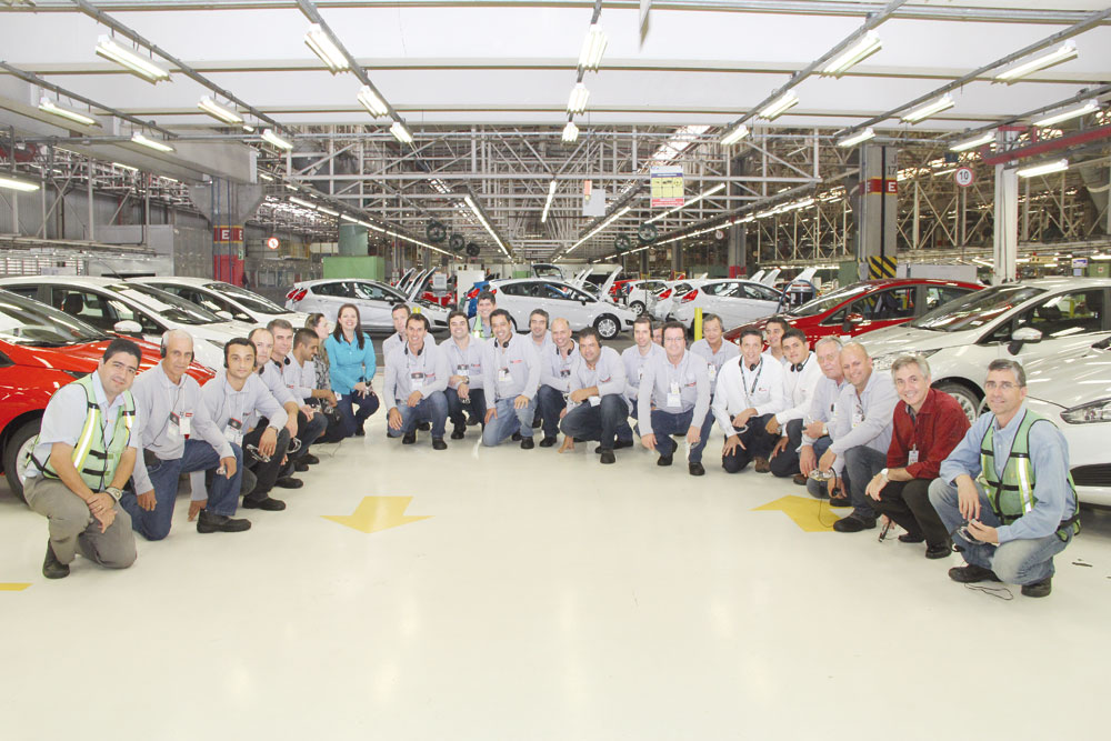 m dos pontos altos do GP Motorcraft foi a visita à fábrica da Ford em São Bernando do Campo com a presença dos dez finalistas que conheceram a linha de montagem do New Fiesta