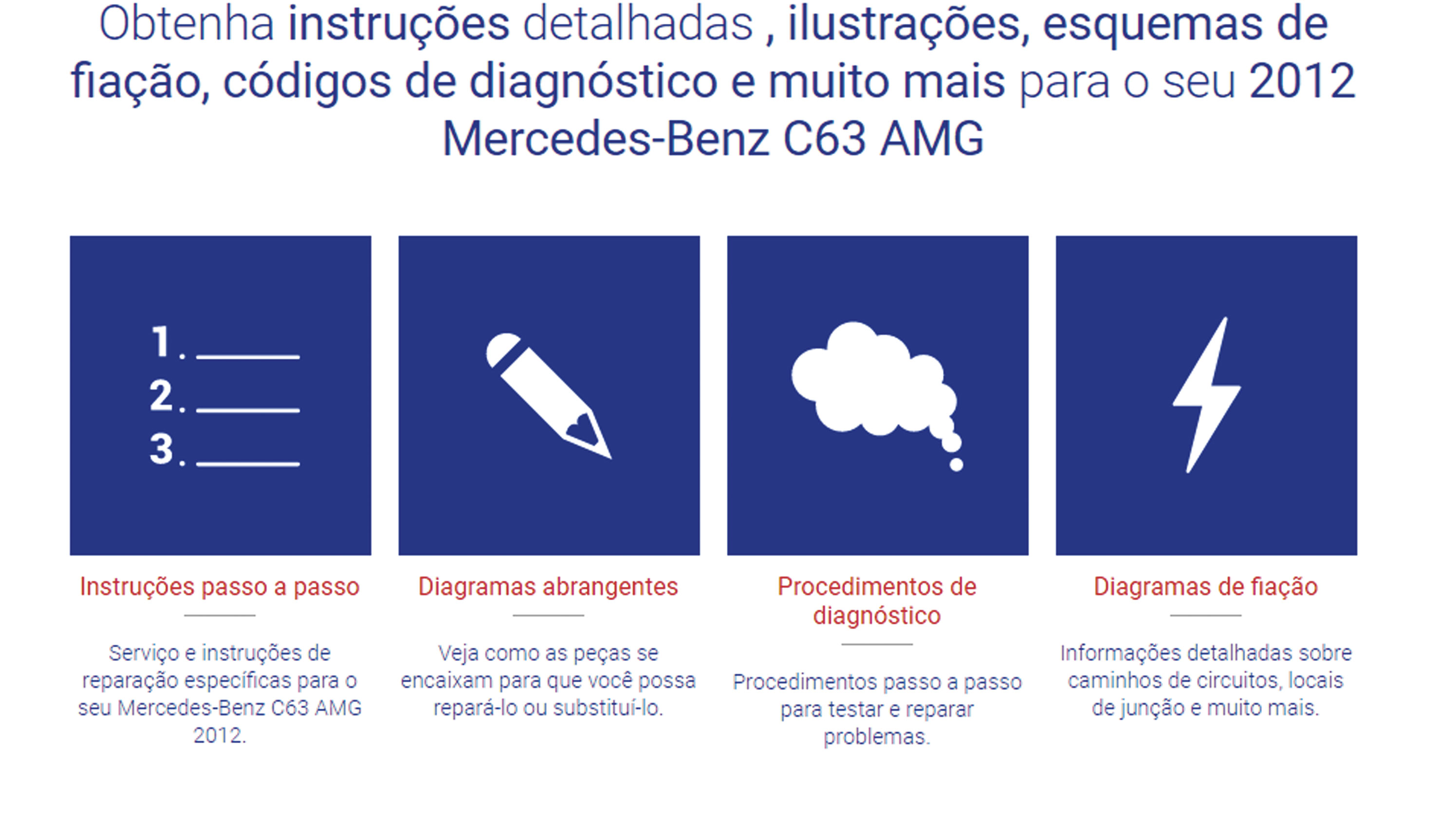 Figura 2-  Um exemplo de informações que podem ser obtidas para a Mercedes C63