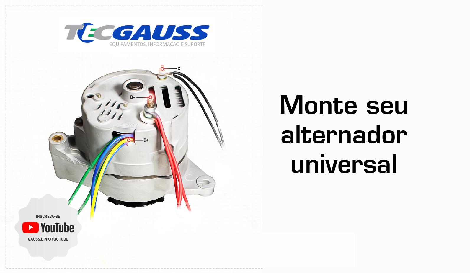 Como montar um alternador universal