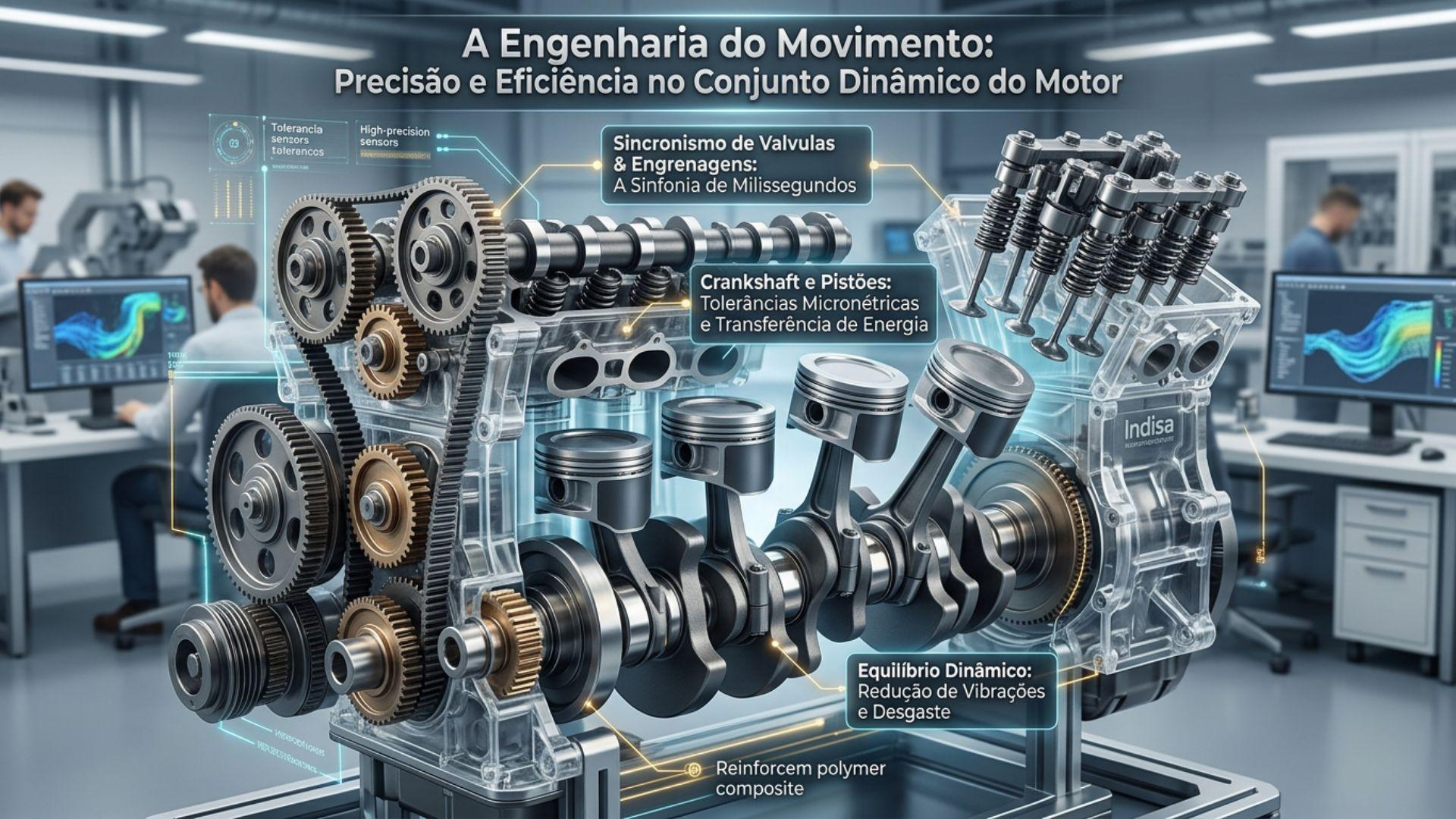 A Engenharia do Movimento: Precisão e Eficiência no Conjunto Dinâmico do Motor