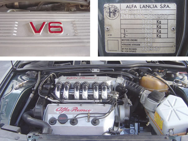 O motor V6 de 3,0 litros, com belos dutos de admissão cromados, podia levar o 164 a 230 km/h; os primeiros modelos eram produzidos pela planta da Arese batizada de Alfa-Lancia 