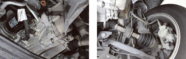 Transmissão C 510 do Linea Vista por baixo com sistema Dualógic / Sistema de suspenção dianteira e Sistema de freios equipados com ABS com sistema ESS sofreram algumas modificações em relação ao modelo anterior