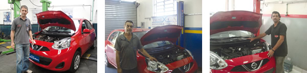Gerson Oliveira da Gigios Bosch Service / Washington da Trust-X Car / Robson da Mecânica Madri