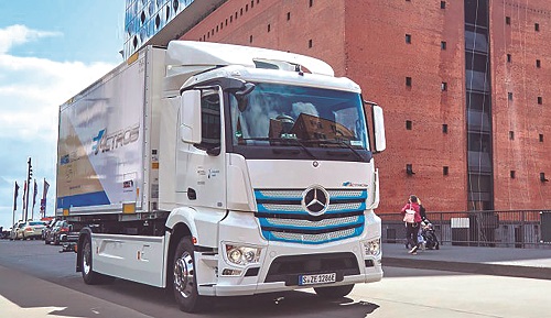 eActros  é o caminhão da Mercedes-Benz totalmente elétrico utilizado na distribuição urbana